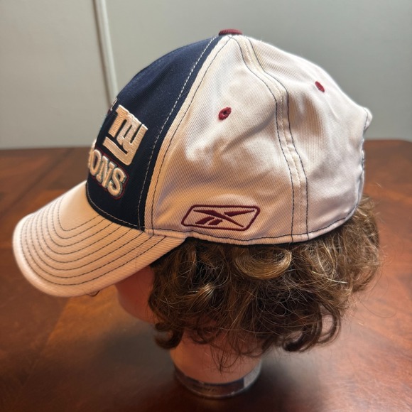 Vintage NFL Super Bowl 42 Hat XLII NY GIANTS Champions Reebok Football Cap - Picture 7 of 9